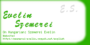 evelin szemerei business card